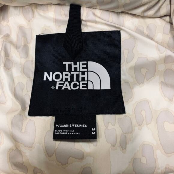 The North Face Nuptse Belted Long Parka White Cream | Size Medium M | BNWT - Picture 7 of 8